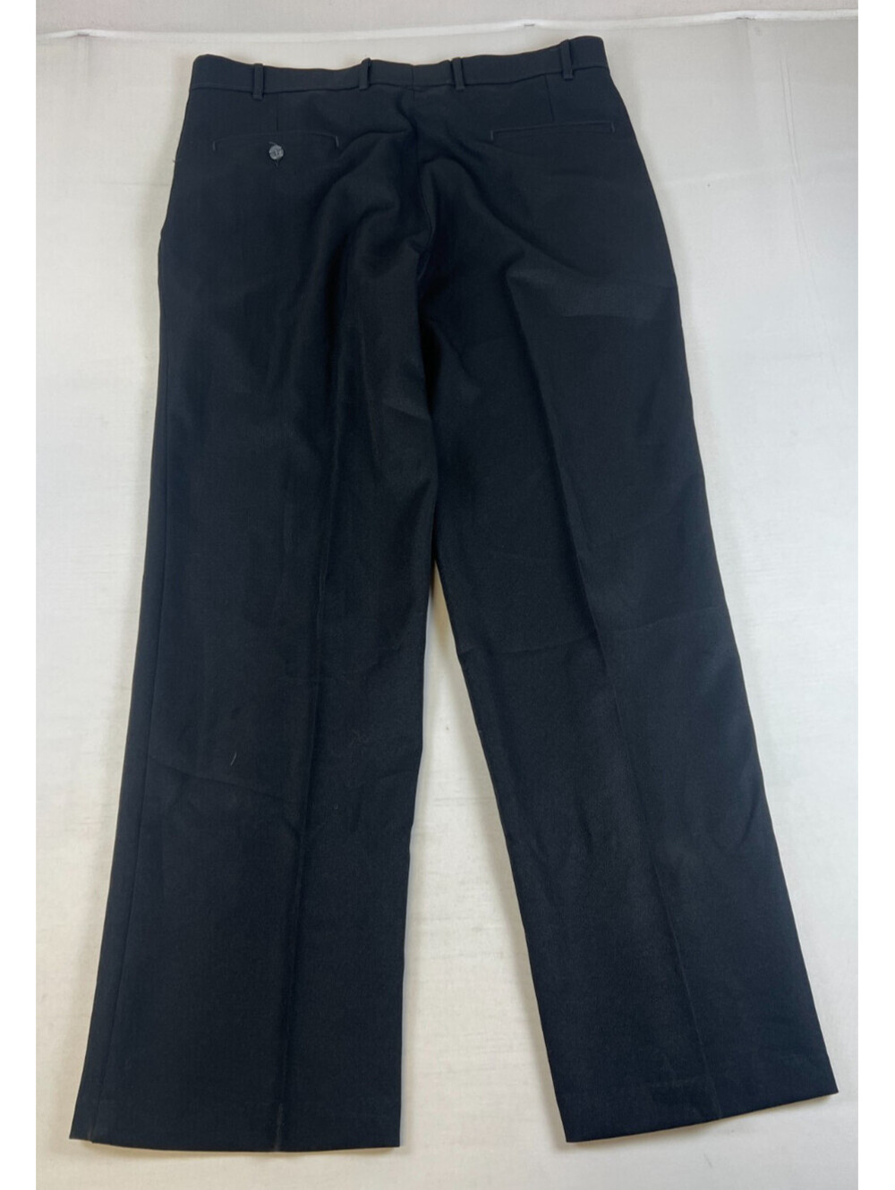 Vintage Levi's Action Slacks Men 38x32 Black Polyester  Dress Pants Straight Leg